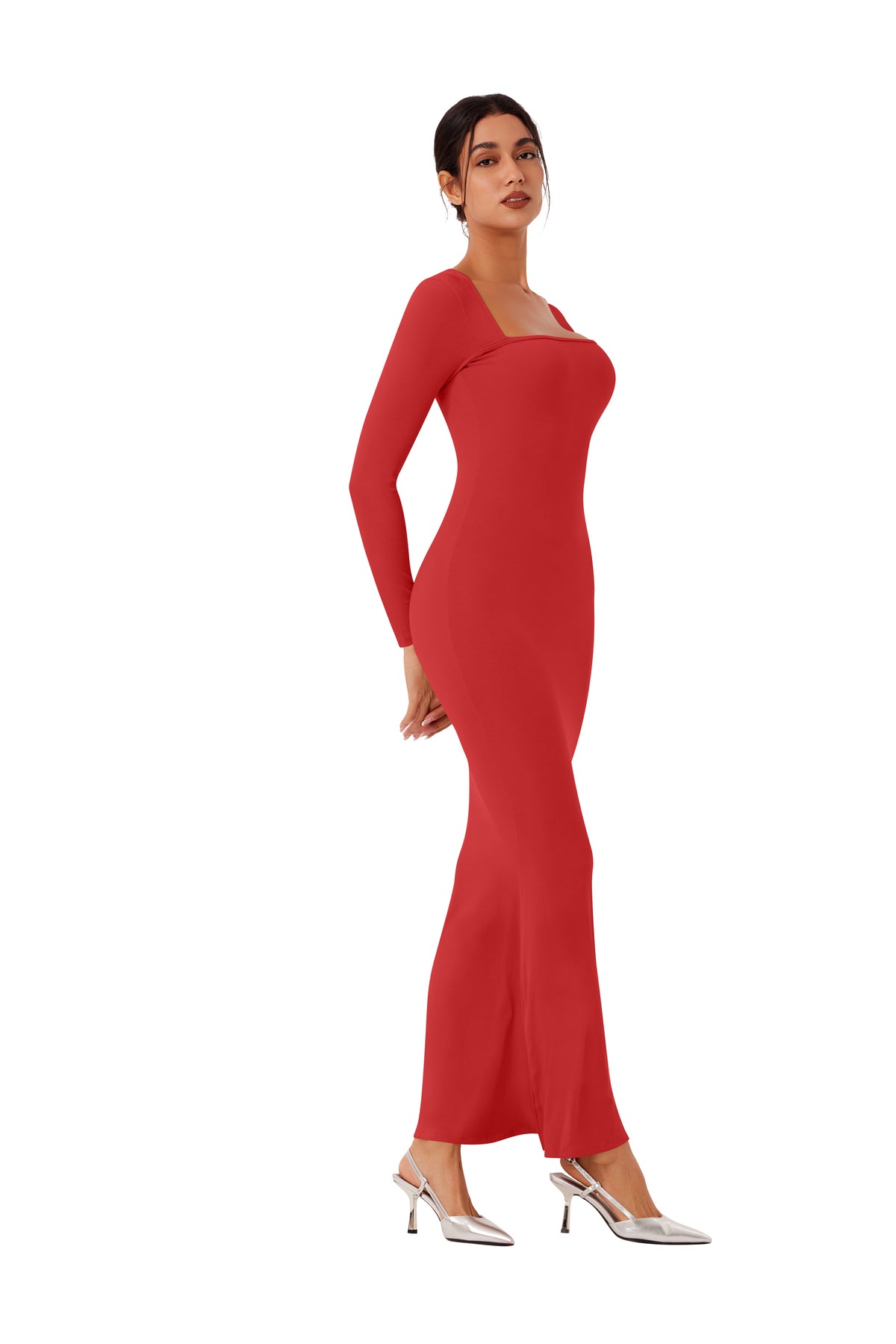 Enchanted Forest Square Neck Mermaid Dress