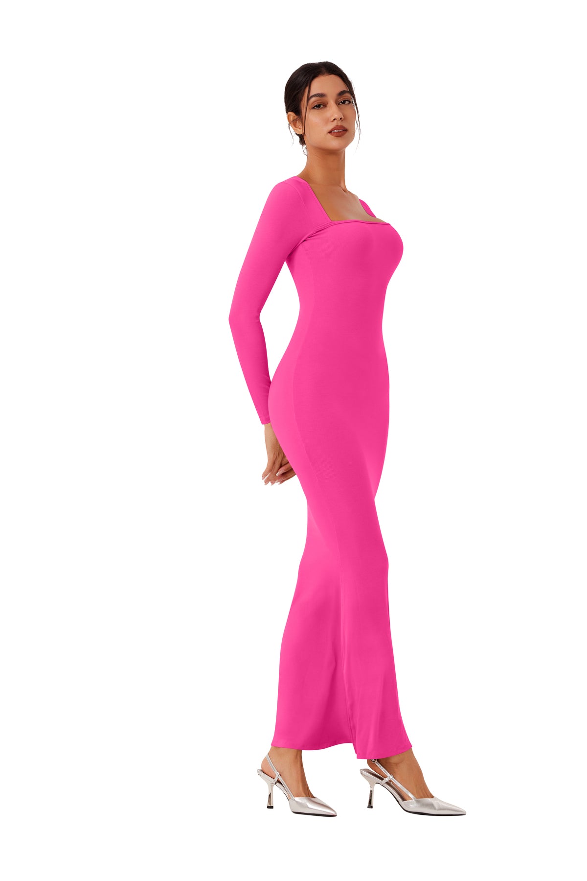 Enchanted Forest Square Neck Mermaid Dress