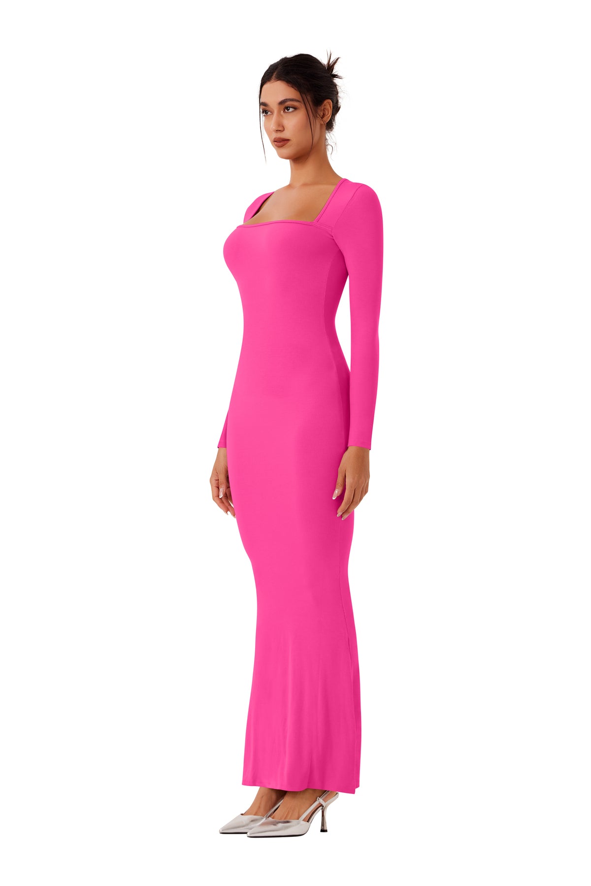 Enchanted Forest Square Neck Mermaid Dress