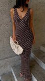 Cocoa White Polka