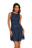Ensign Blue Polka Dot