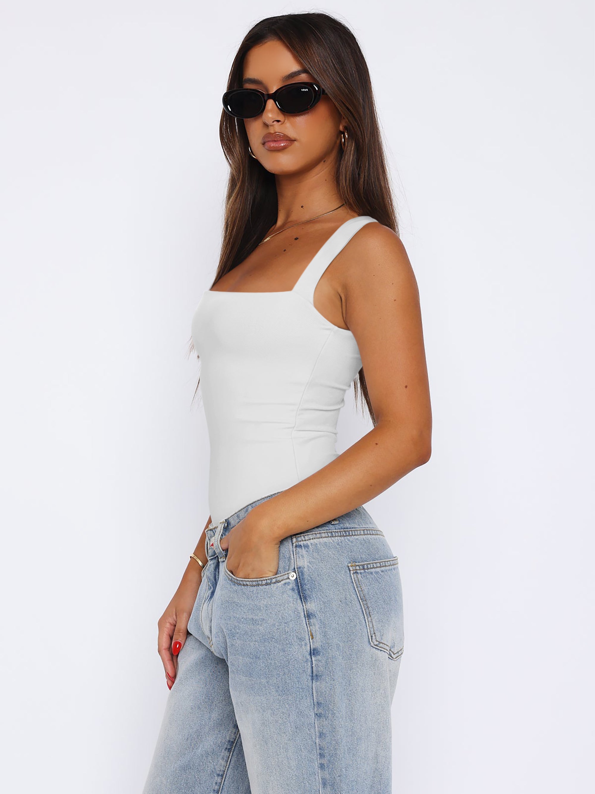 Fantasy Waves Square Neck Bodysuit