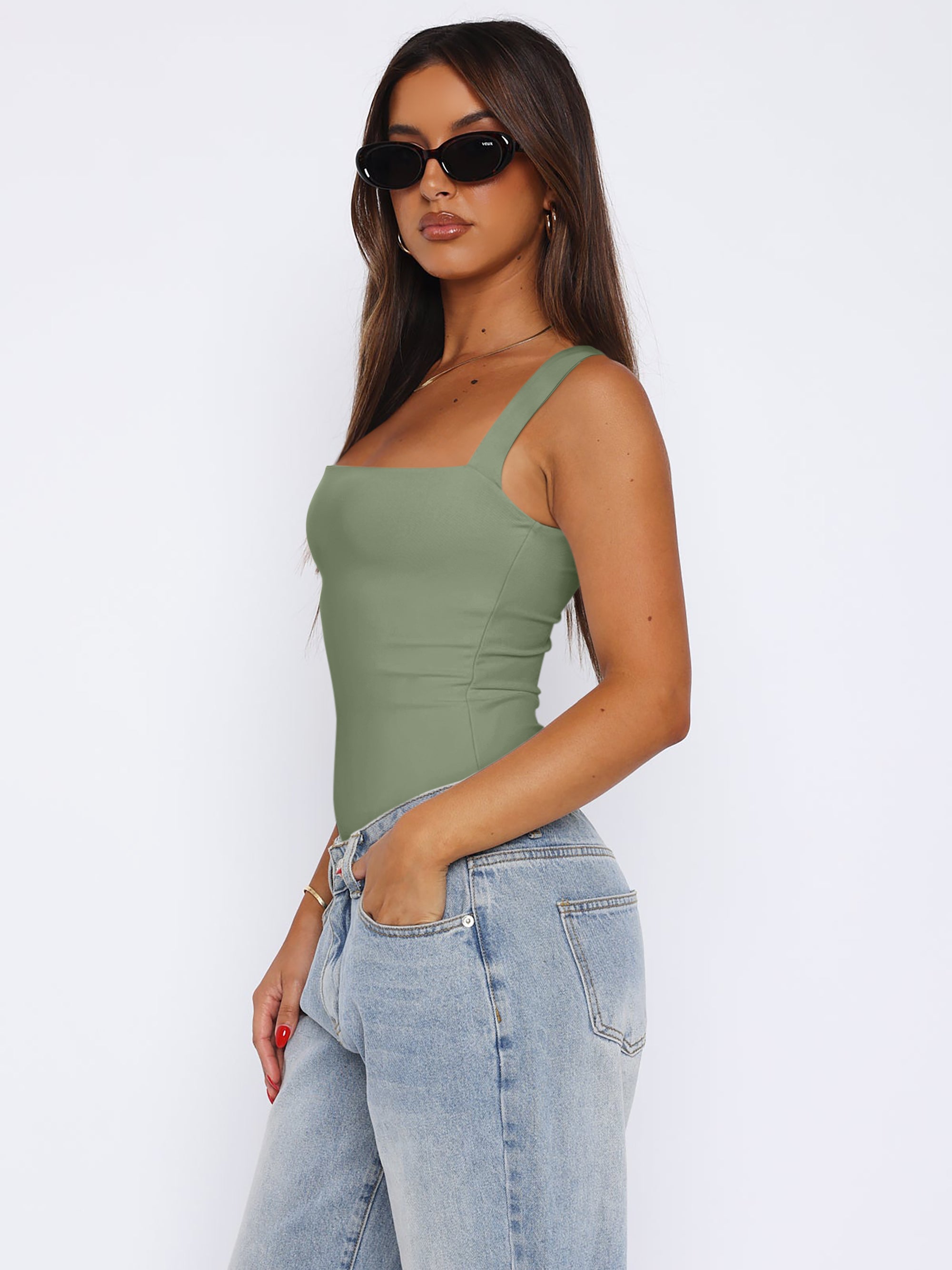 Fantasy Waves Square Neck Bodysuit