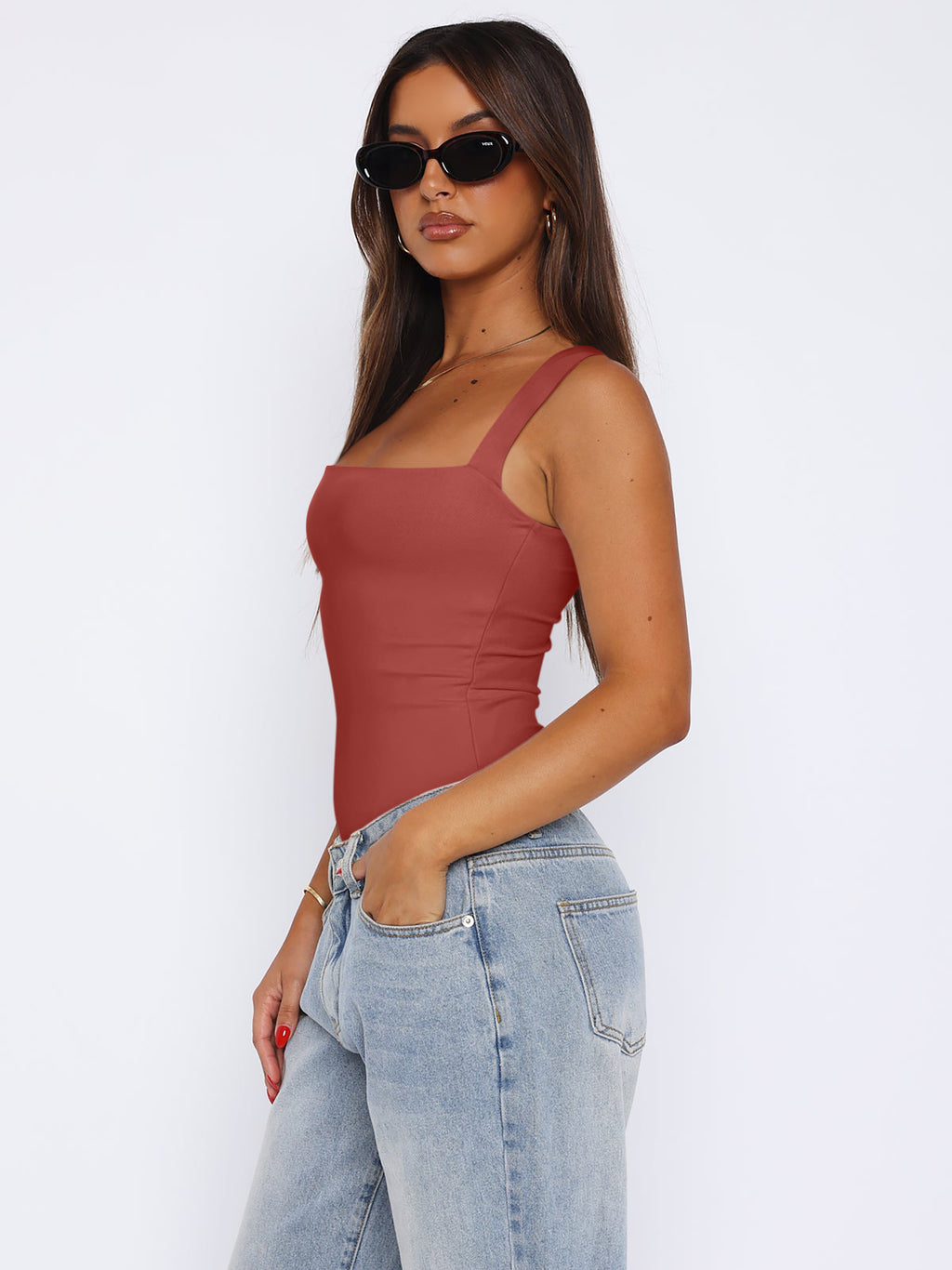 Fantasy Waves Square Neck Bodysuit