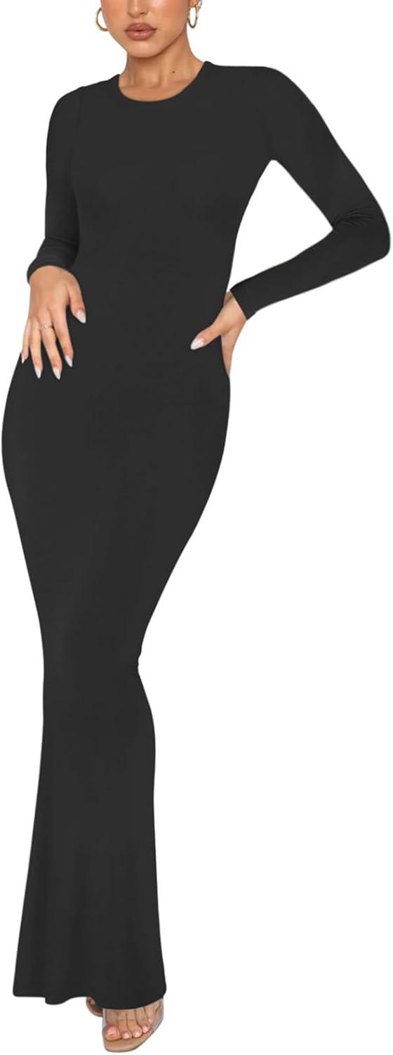 Minimalist Long Sleeve Mermaid Dress - REORIA