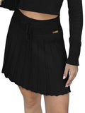 Windswept Charm High-Waisted Pleated Skirt - REORIA