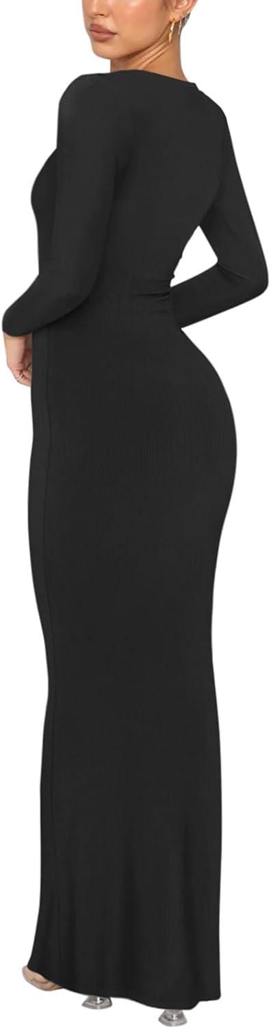 Minimalist Long Sleeve Mermaid Dress - REORIA