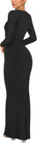 Minimalist Long Sleeve Mermaid Dress - REORIA