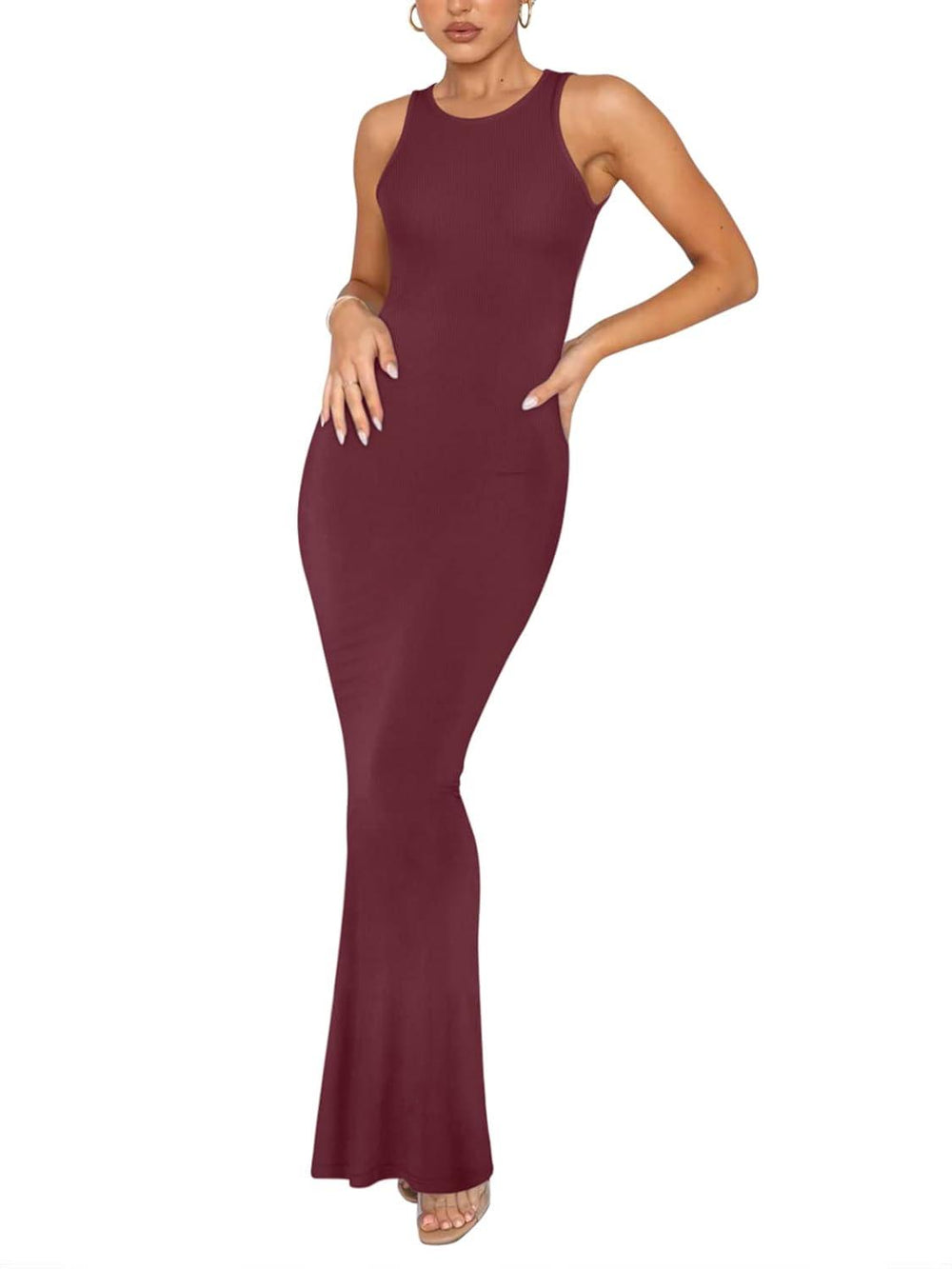 Lounge Long Dress Halter-neck Maxi Dresses REORIA Lounge Long Dress Halter-neck Maxi Dresses REORIA