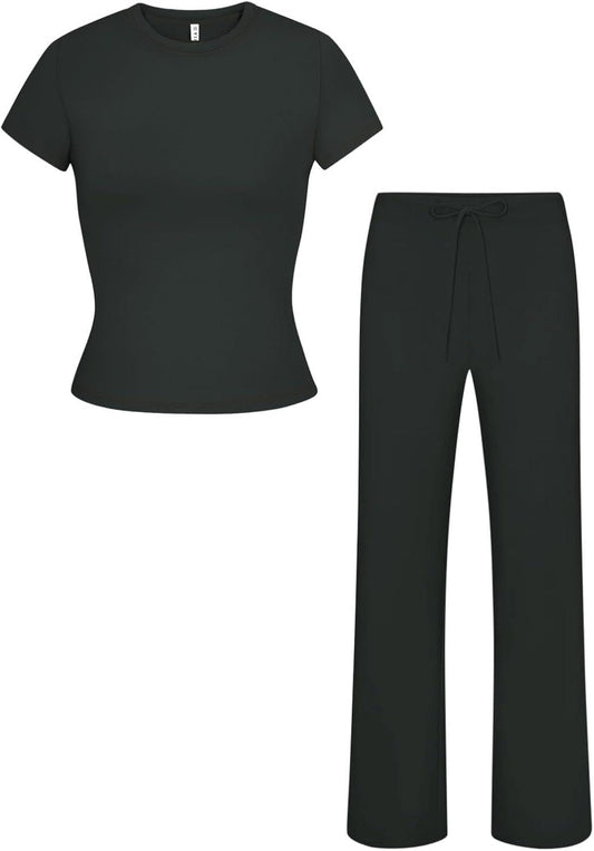 Morning Stroll T-shirt Set - REORIA