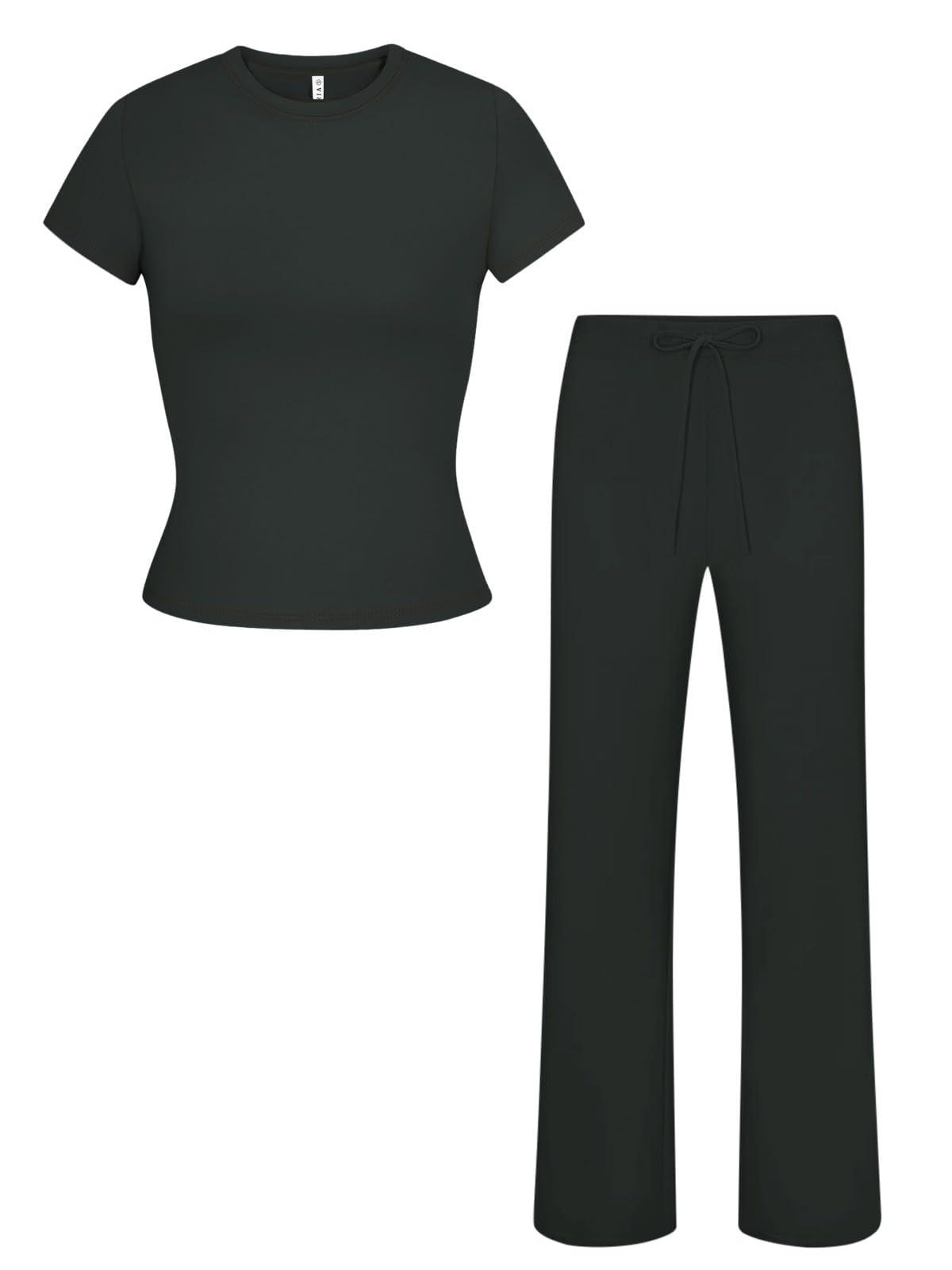 Morning Stroll T-shirt Set - REORIA