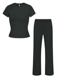 Morning Stroll T-shirt Set - REORIA