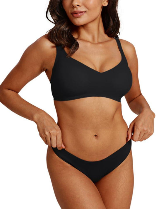 Lounge Comfortable Adjustable Everyday Bra Seamless Full-Coverage Padded Wirefree Bras - REORIA