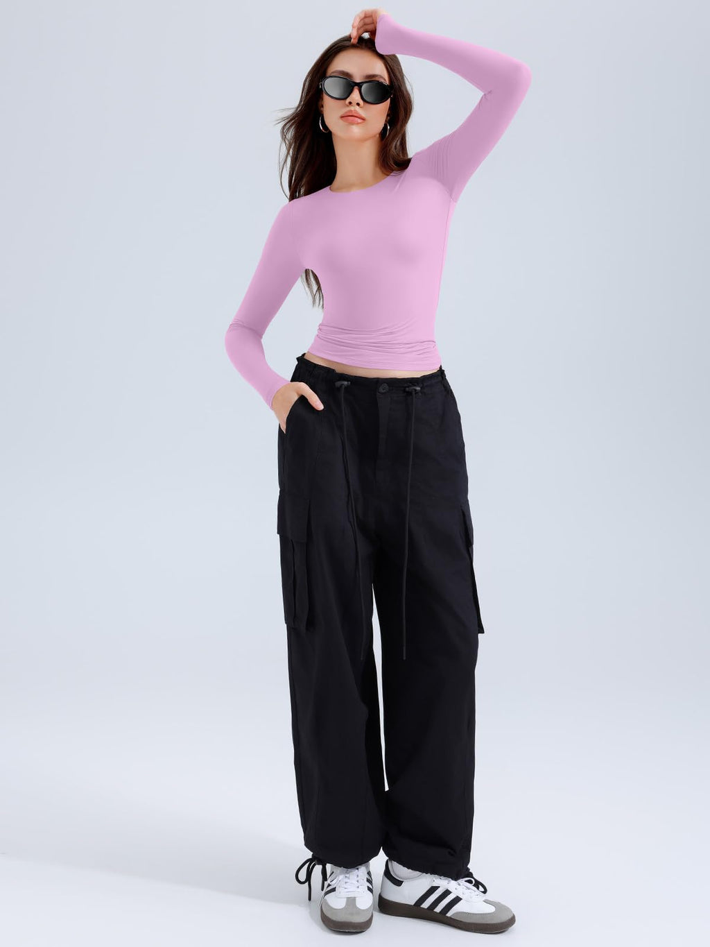 Long Sleeve Round Neck Slim Fitted Shirts