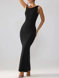 One Shoulder Sleeveless Maxi Dresses