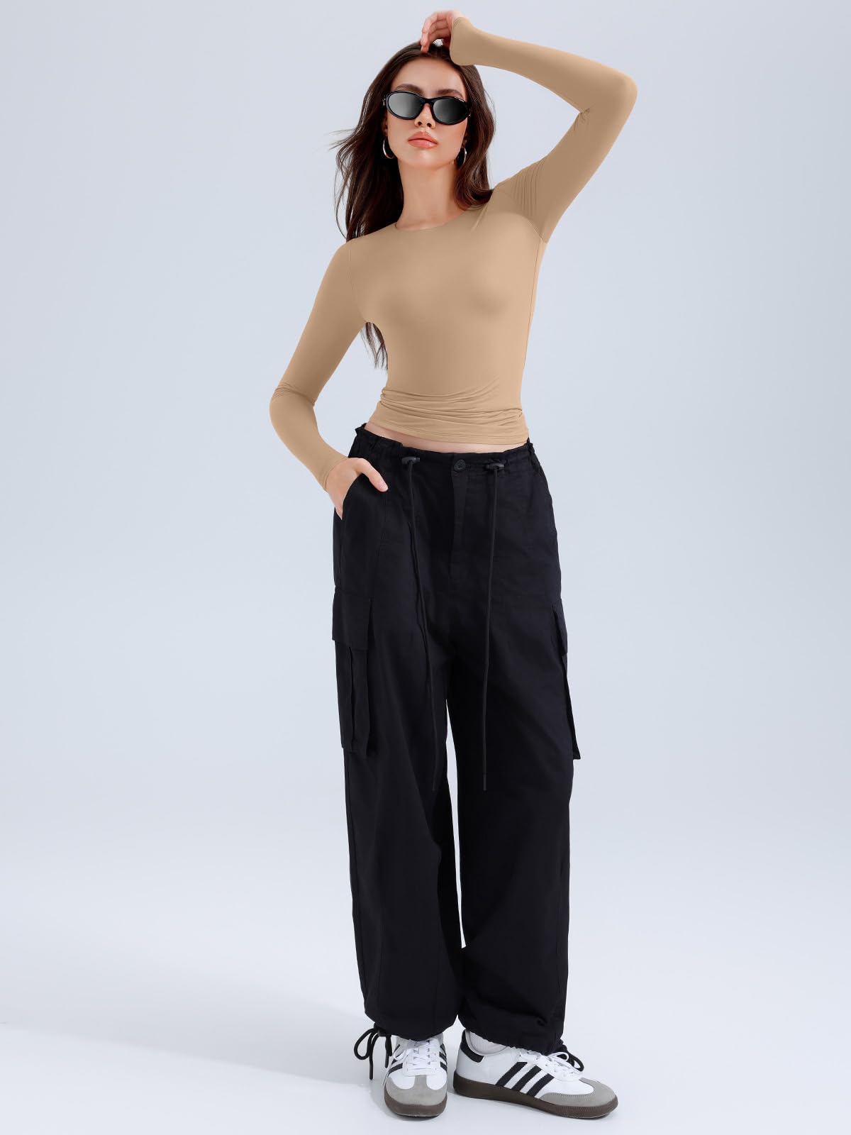 Long Sleeve Round Neck Slim Fitted Shirts