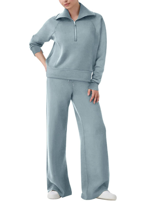 Serene Motion Oversized Sweatsuit Set - REORIA