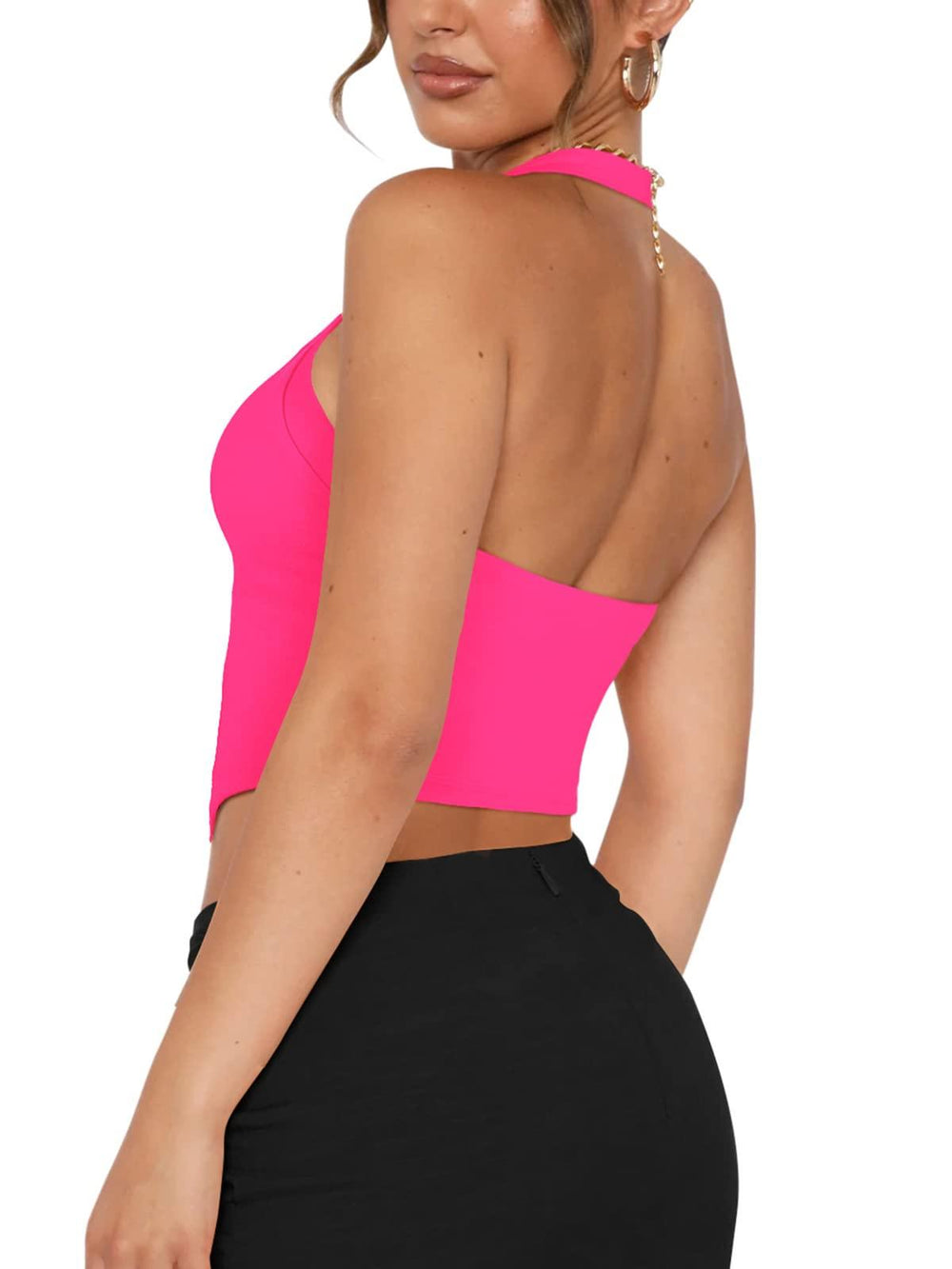 Radiant Poise Halter Corset Top - REORIA