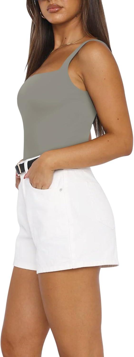 Sensual Harmony Square Neck Bodysuit - REORIA