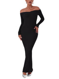 Strapless Off-Shoulder Reversible Neckline Double Layer Mermaid Dress - REORIA