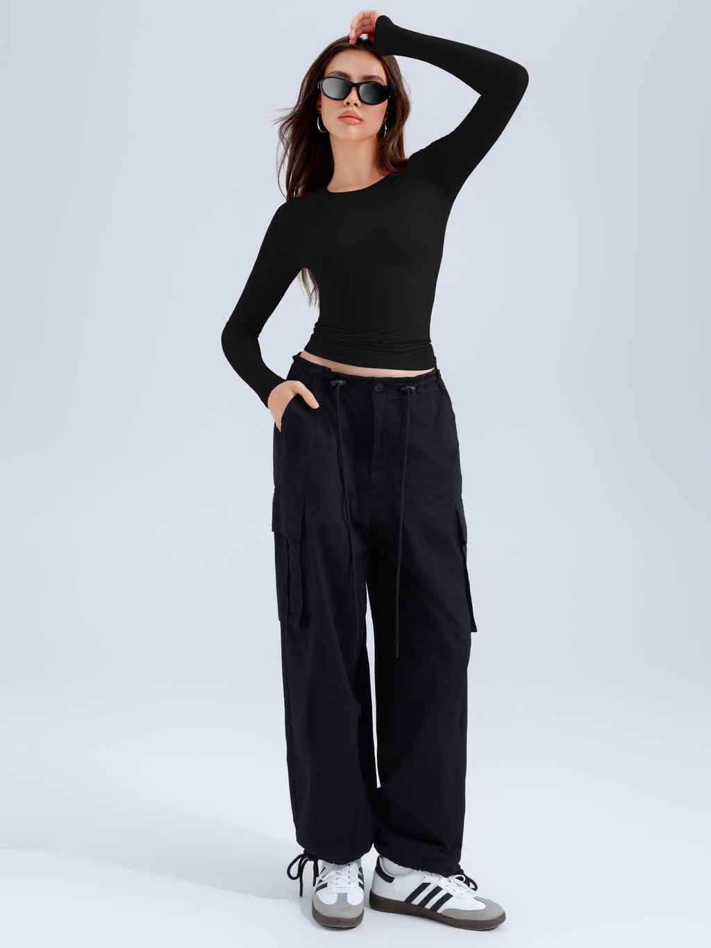 Long Sleeve Round Neck Slim Fitted Shirts
