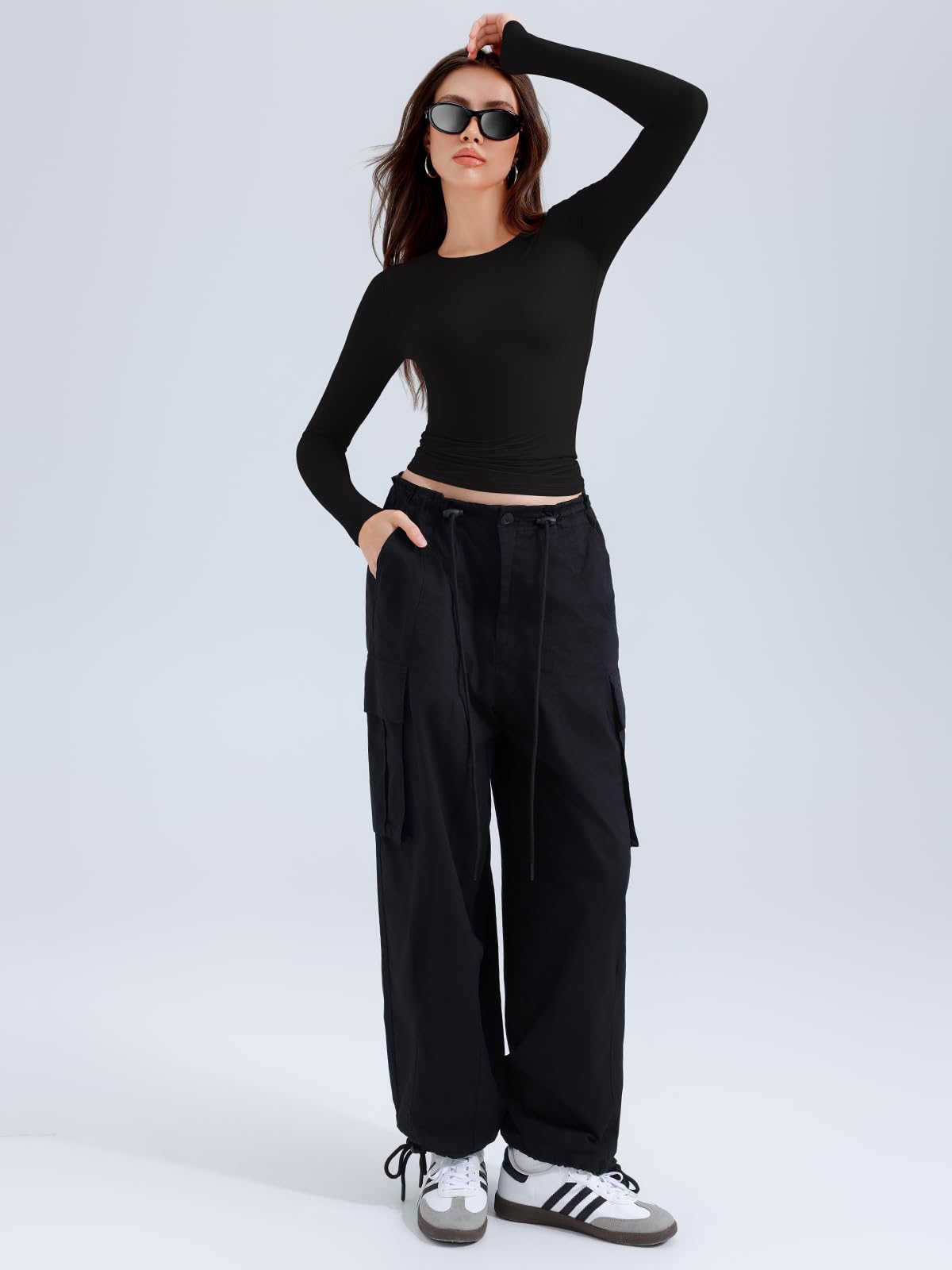 Long Sleeve Round Neck Slim Fitted Shirts