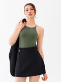 Tie Strap Halter Bodysuit