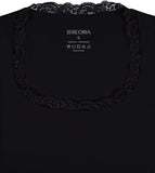 Scoop Neck Long Sleeve Double Lined Layering Slim Bodysuit Tops - REORIA