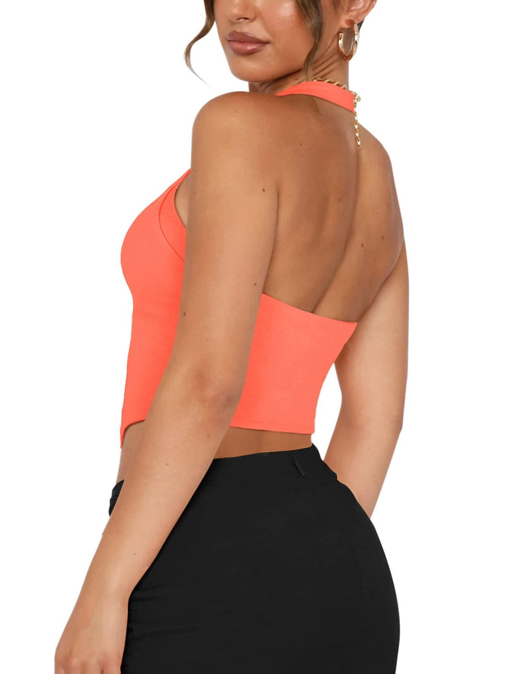 Radiant Poise Halter Corset Top - REORIA