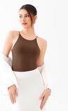 Tie Strap Halter Bodysuit