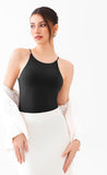 Tie Strap Halter Bodysuit