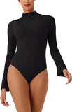 Whispers of Infinity High-Neck Bell Sleeve Bodysuit - REORIA