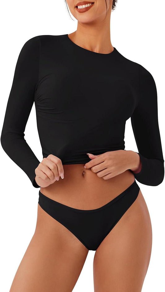 Flawless Fit Long Sleeve Crop Top - REORIA