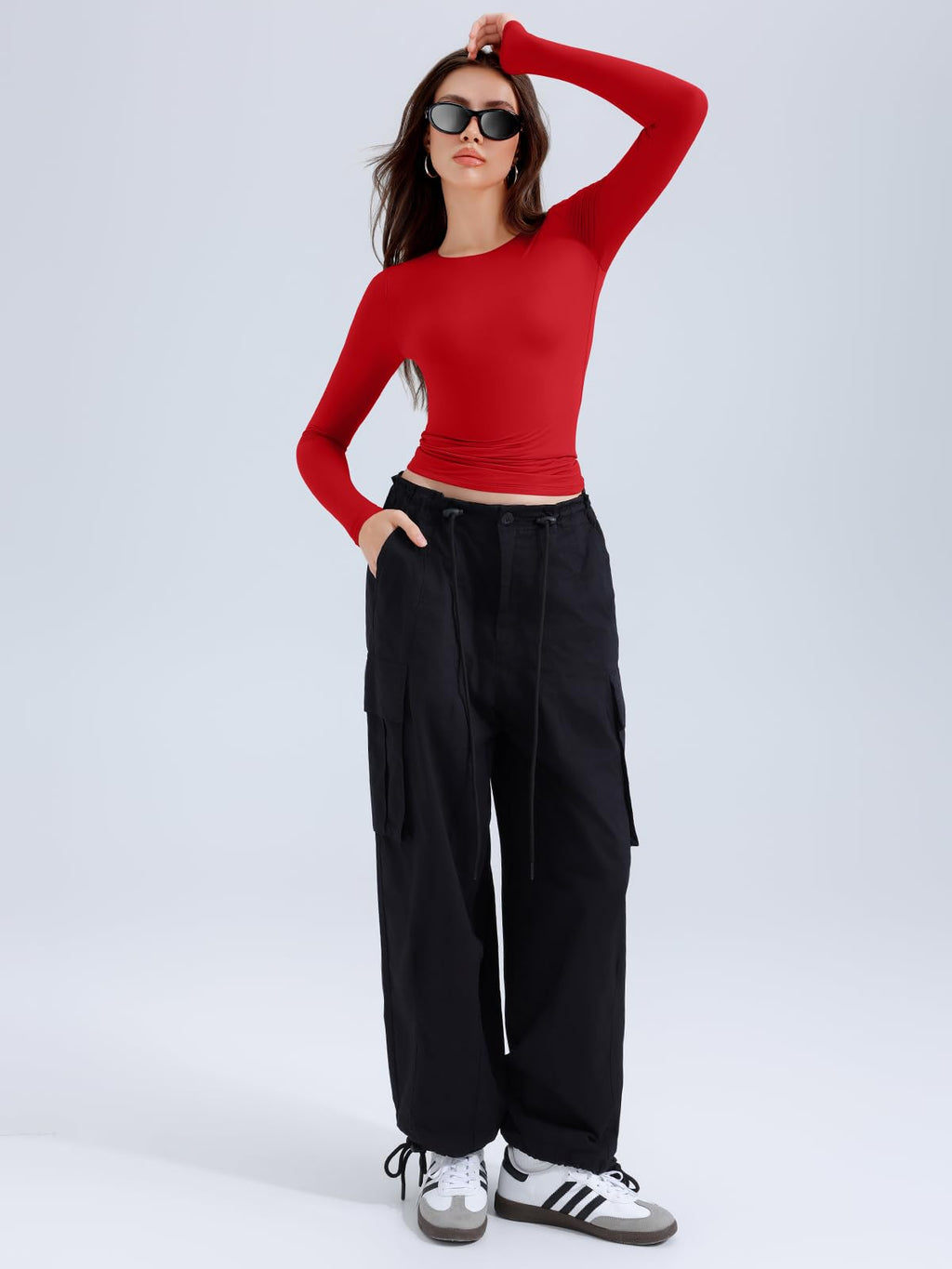Long Sleeve Round Neck Slim Fitted Shirts