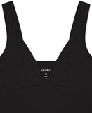 Sunset Blossom Deep V Crop Top - REORIA