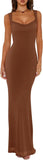 Summer Cowl Neck Mesh Sleeveless Tank Dress
