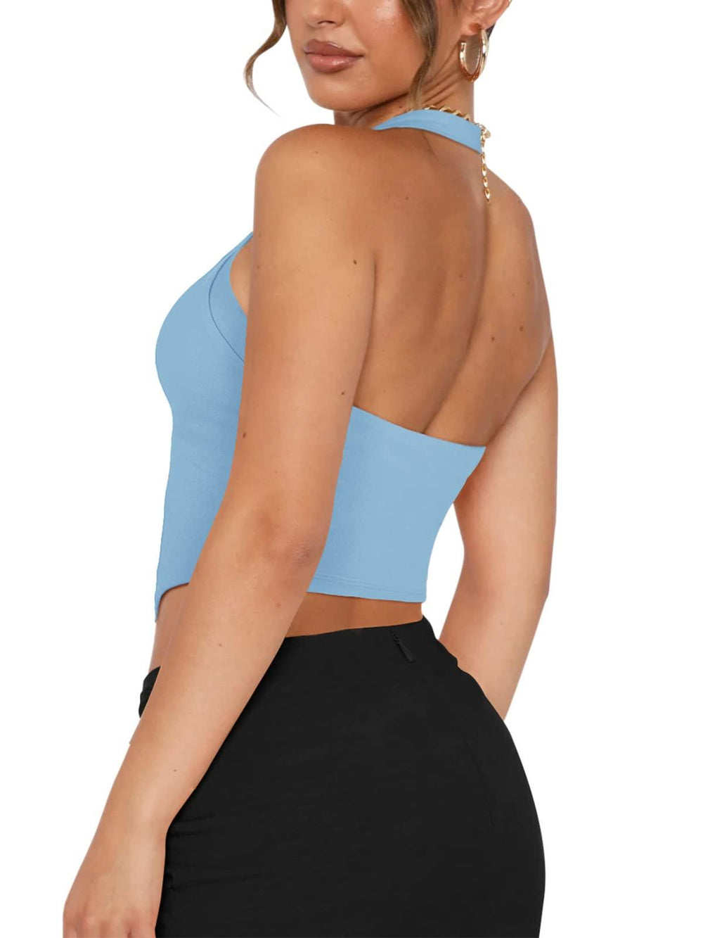 Radiant Poise Halter Corset Top - REORIA