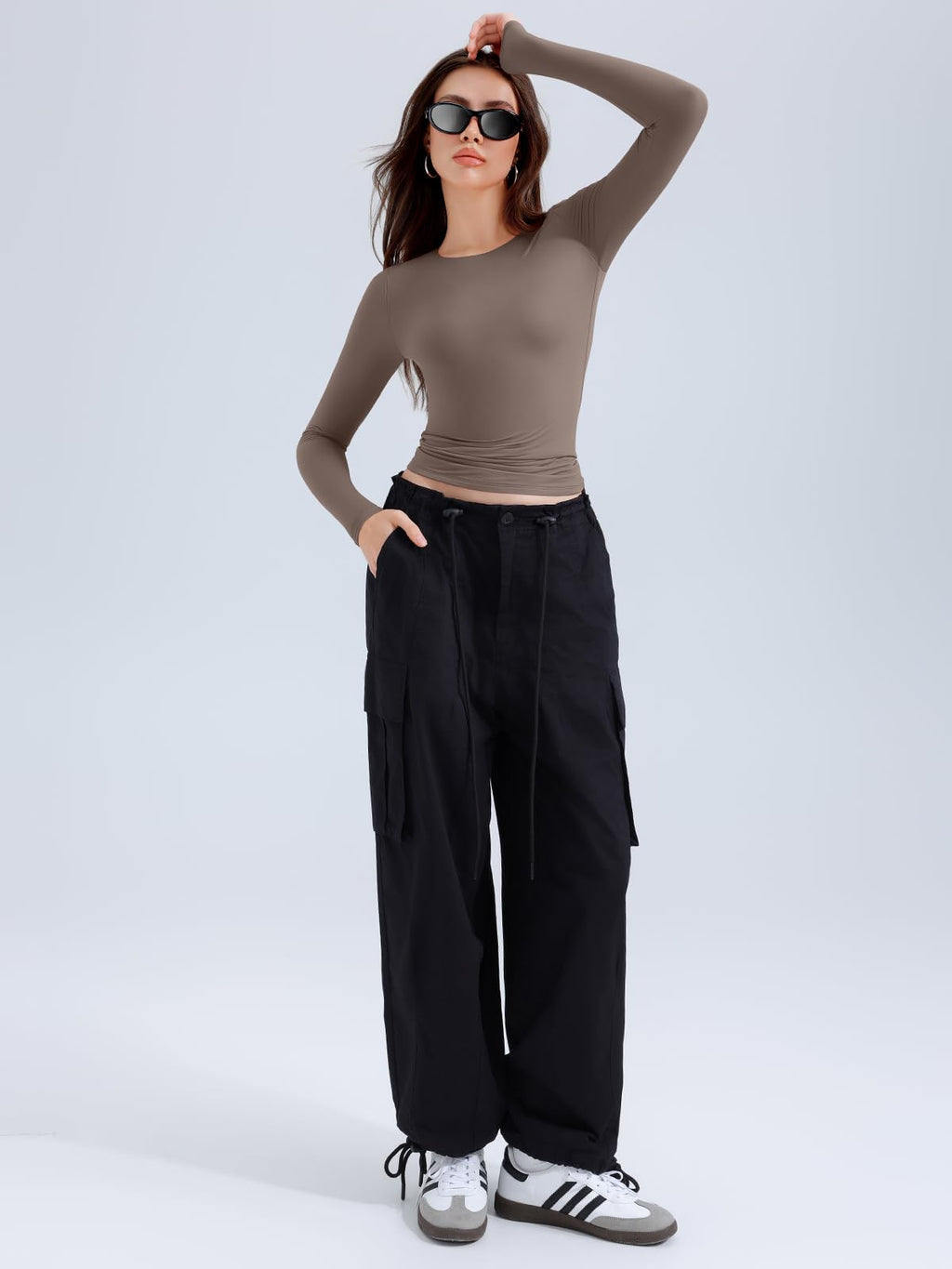 Long Sleeve Round Neck Slim Fitted Shirts