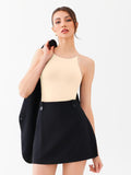 Tie Strap Halter Bodysuit
