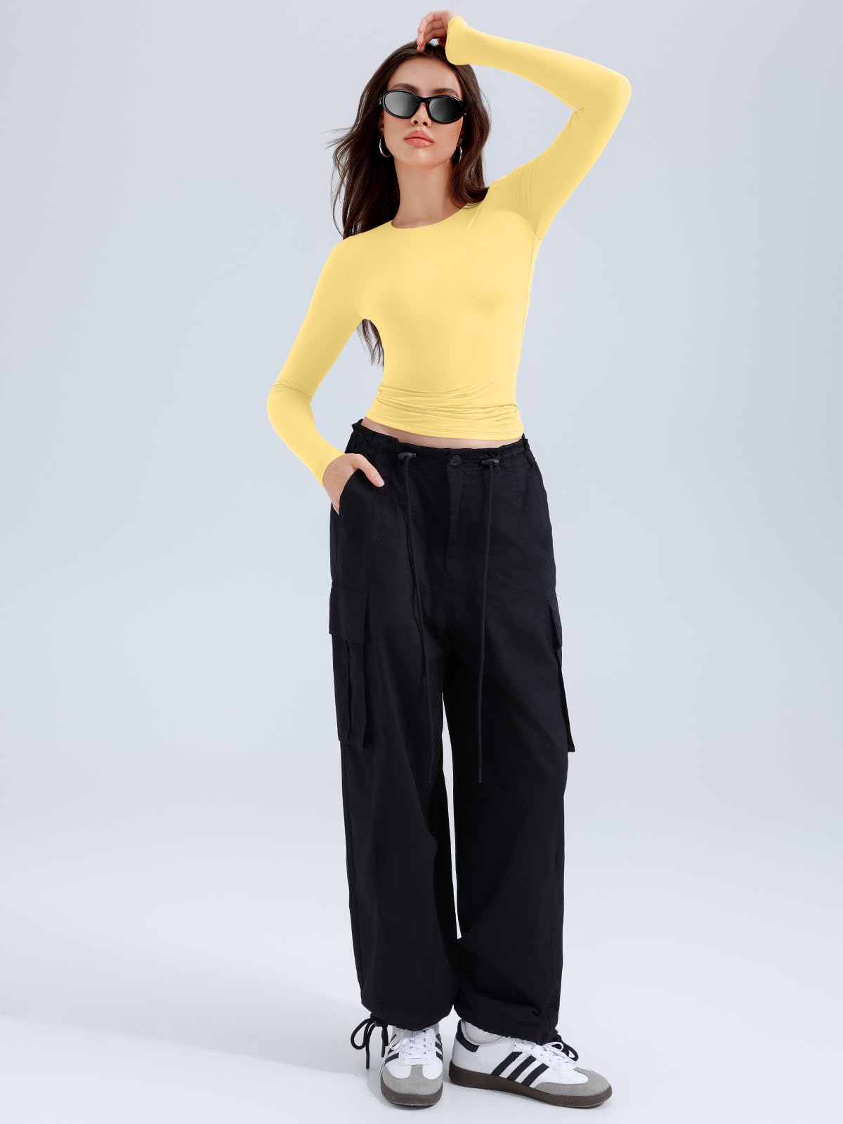Long Sleeve Round Neck Slim Fitted Shirts