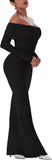Strapless Off-Shoulder Reversible Neckline Double Layer Mermaid Dress - REORIA