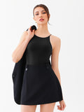 Tie Strap Halter Bodysuit