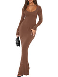 Forest Night Square Neck Mermaid Dress - REORIA