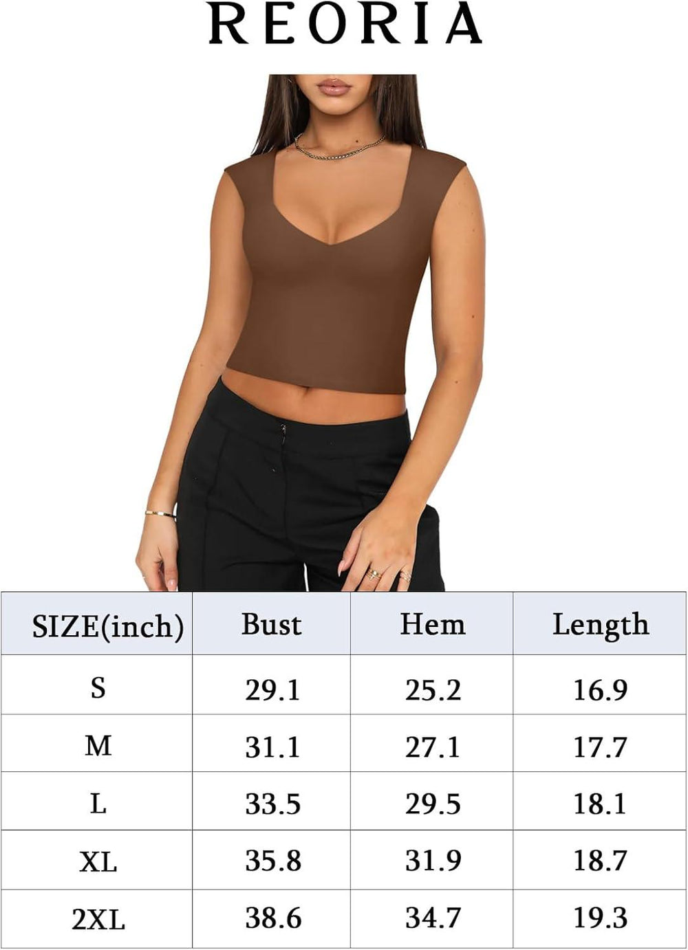 Refined Essence Deep V Top - REORIA