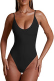 Sleek Desire Spaghetti Strap Bodysuit - REORIA