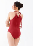 Tie Strap Halter Bodysuit