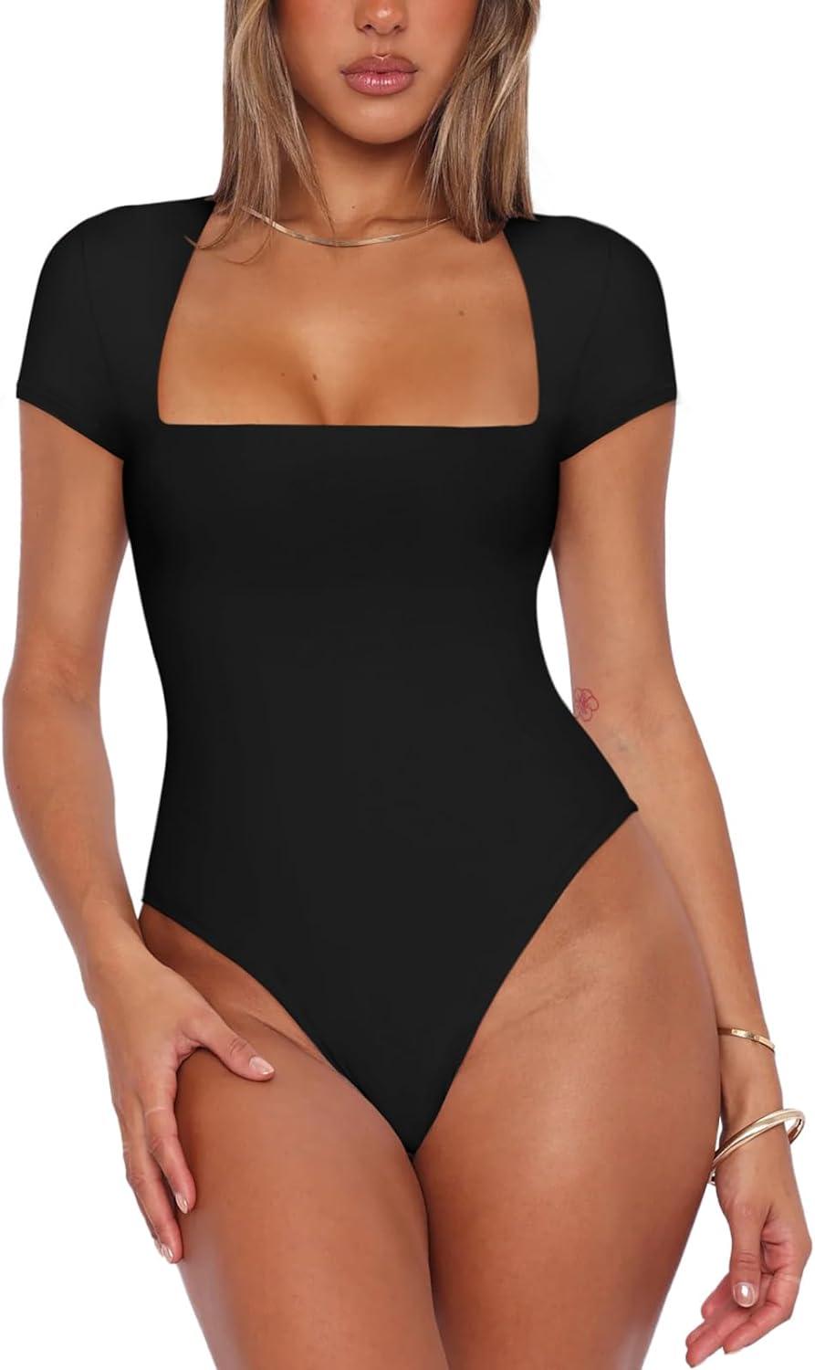 Sublime Radiance Square Neck Bodysuit - REORIA