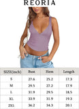 Sunset Blossom Deep V Crop Top - REORIA