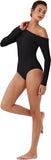 Single Off-Shoulder Bodysuit Double Layer Ruching Sexy Elegant Tops - REORIA