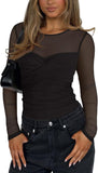 Mystique Sheer Mesh Twist Knot Bodysuit - REORIA